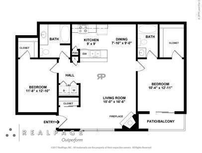 The Landings at Eagleridge Apartments - 2X2 P2 - 2 bed - 2 bath - 1028 sf