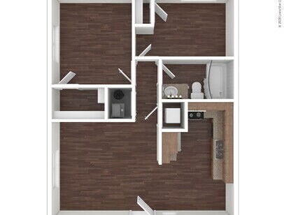 The Boulders - Copper - 2 bed - 2 bath - 728 sf