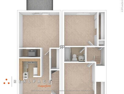 Mapleview Terrace I - 1 Bedroom (475) - 1 bed - 1 bath - 475 sf