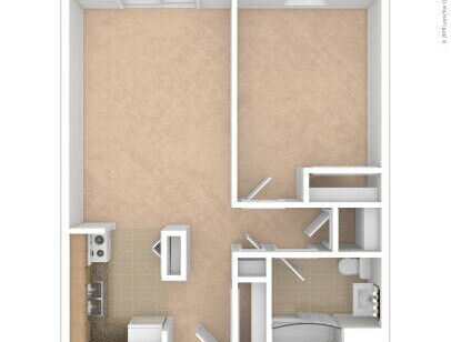 River Bend Place Apartments - 1 Bedroom Handicap - 1 bed - 1 bath - 575 sf