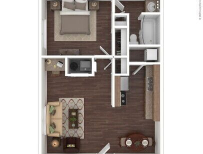 The Boulders - Granite - 1 bed - 1 bath - 577 sf