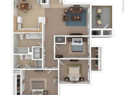 Maplewood - Sequoia - 3 bed - 2 bath - 1186 sf