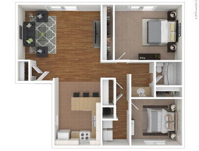 Forest Grove Apartments - Rainier - 2 bed - 1 bath - 1039 sf