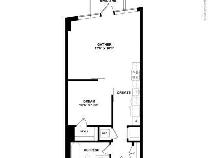 J Linea - JA09 - 1 bed - 1 bath - 666 sf