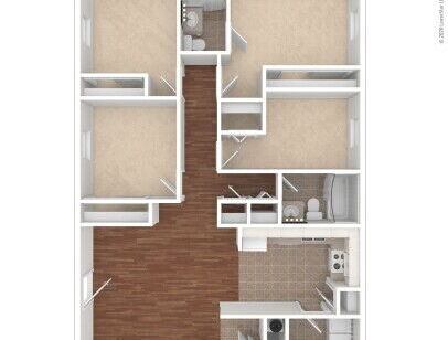 Clarkston Gardens - Melrose - 4 bed - 2 bath - 1255 sf