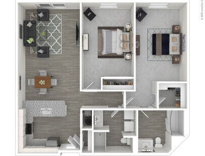 409 On Nine - 2 Bedroom N,F - 2 bed - 2 bath - 1024 sf