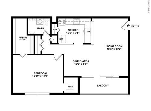 Verona at District Heights - Pisa - 1 bed - 1 bath - 770 sf