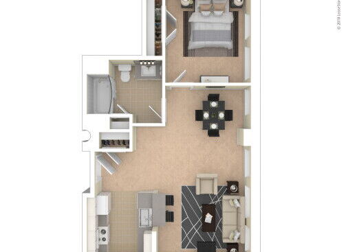 Landmark at Sibley Square - One Bedroom/One Bathroom - 1 bed - 1 bath - 630 sf