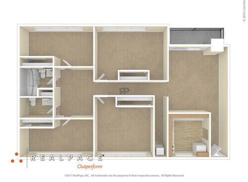 Harborview Apartments - 4 Bedroom - 4 bed - 1.5 bath - 1120 sf