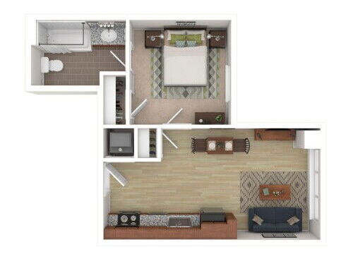 Lyon - 1 Bed, 1 Bath