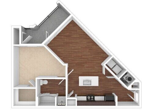 The Studio at Thinkeast - A360 - 1 bed - 1 bath - 753 sf
