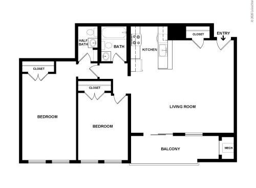 Naples: Beds - 2: Baths - 1.5: SqFt Range - 1038 to 1038