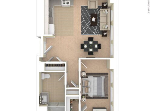 Landmark at Sibley Square - One Bedroom/One Bathroom - 1 bed - 1 bath - 630 sf