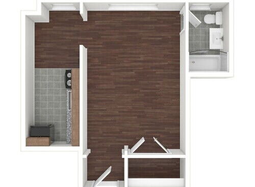 Brightwood Communities - Studio - Studio bed - 1 bath - 400 sf