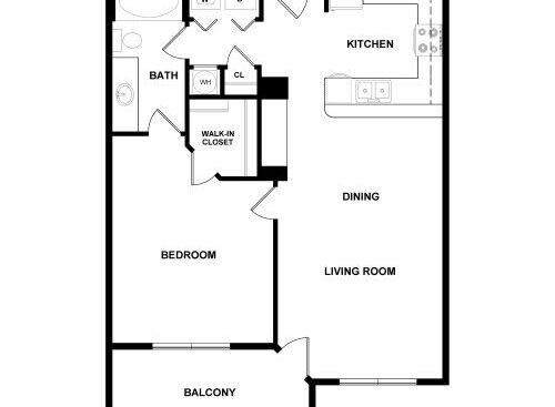 The Landing At Briarcliff Apartments - A2 - 1 bed - 1 bath - 782 sf