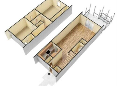 The Saluda : Beds - 2: Baths - 1.5: SqFt Range - 1050 to 1050