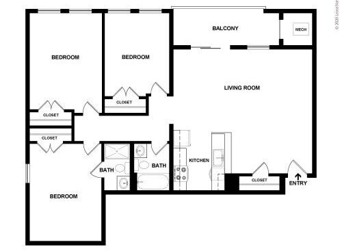 Sicily: Beds - 3: Baths - 2: SqFt Range - 1211 to 1211