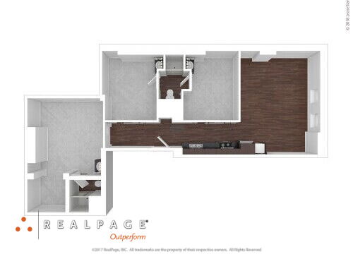 Keystone Flats - Three Rivers--Shared Bedroom - 3 bed - 2 bath - 1026 sf