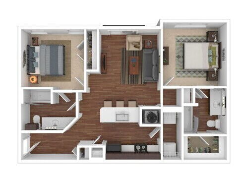 The Studio at Thinkeast - B160 - 2 bed - 2 bath - 967 sf