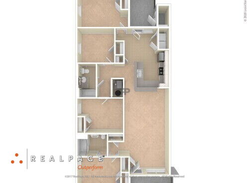 Rockview II - 4 Bedroom - 4 bed - 2 bath - 1491 sf