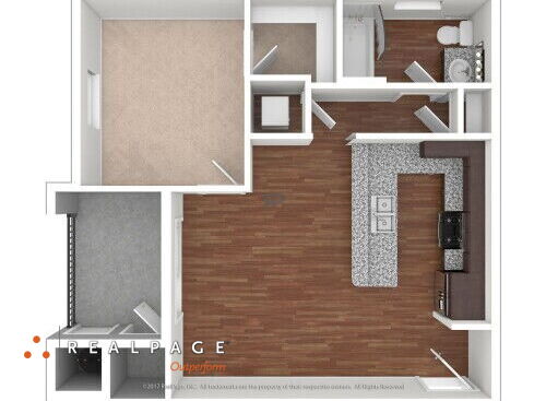 Hollister Village - Plan A3 - 1 bed - 1 bath - 653 sf