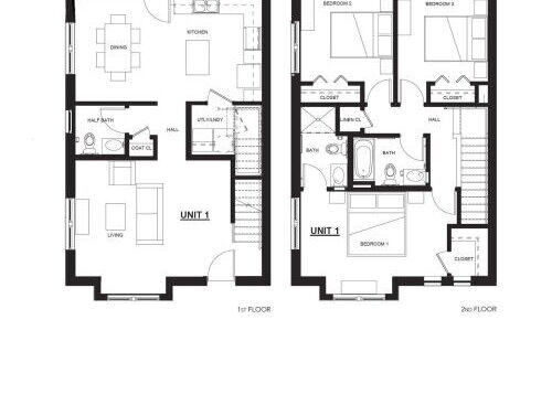 1 Bedroom Garden: Beds - 3: Baths - 2.5: SqFt Range - 1507 to 1507
