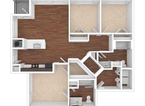 The Studio at Thinkeast - C160 - 3 bed - 2 bath - 1265 sf