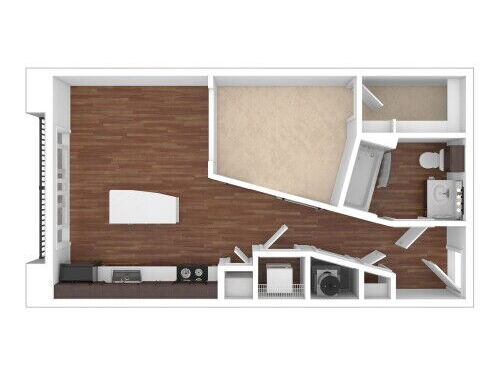 The Studio at Thinkeast - Studio - Studio bed - 1 bath - 583 sf