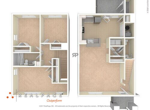 Rockview II - 3 Bedroom - 3 bed - 1 bath - 1285 sf