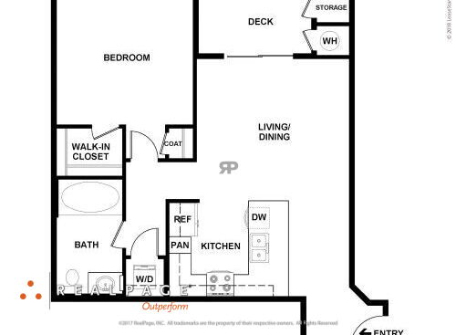 Hollister Village - Plan A2 - 1 bed - 1 bath - 720 sf