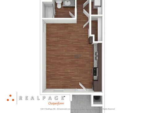 Hollister Village - Plan S3 - Studio bed - 1 bath - 682 sf