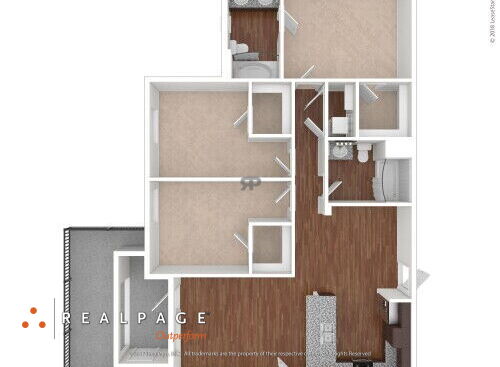 Hollister Village - Plan C2 - 3 bed - 2 bath - 1357 sf