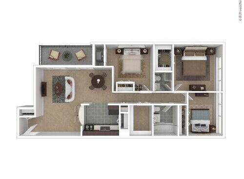 Verona at District Heights - Siena - 3 bed - 2 bath - 1150 sf