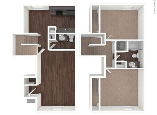 Forest Oaks - B4 - 2 bed - 2 bath - 1012 sf