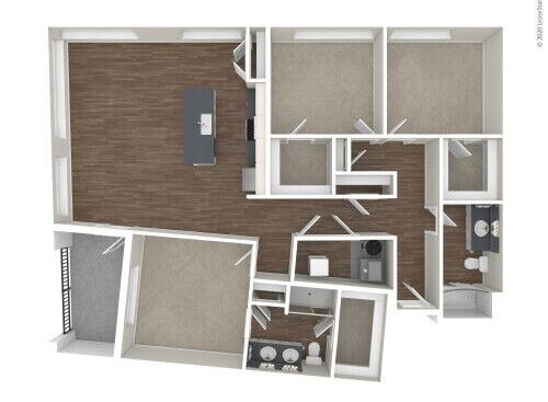 Bridge Park - Wilks - 3 bed - 2 bath - 1637 sf