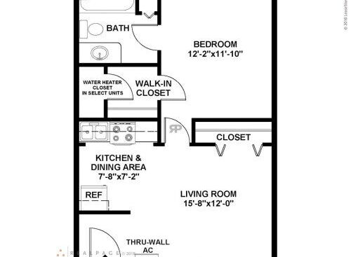 1 Bed / 1 Bath: Beds - 1: Baths - 1: SqFt Range - 524 to 524