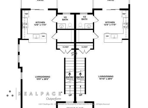 Brittin Village - 3BR - 3 bed - 1.5 bath - 1364 sf