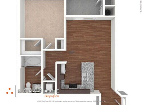 Hollister Village - Plan A2 - 1 bed - 1 bath - 720 sf