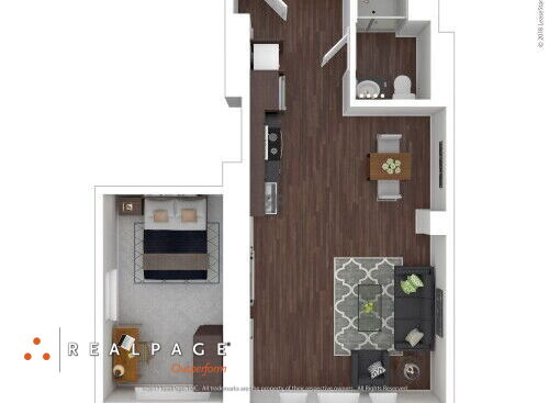 Keystone Flats - The Pitt - 1 bed - 1 bath - 506 sf