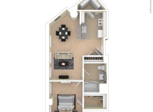 Landmark at Sibley Square - One Bedroom/One Bathroom - 1 bed - 1 bath - 630 sf