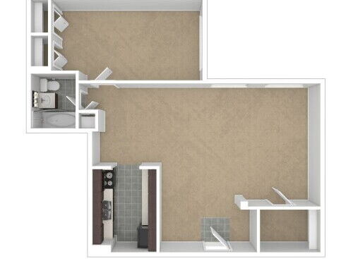 The Milano - Sorrento - 1 bed - 1 bath - 931 sf