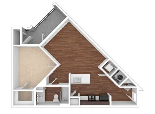 The Studio at Thinkeast - A360 - 1 bed - 1 bath - 753 sf