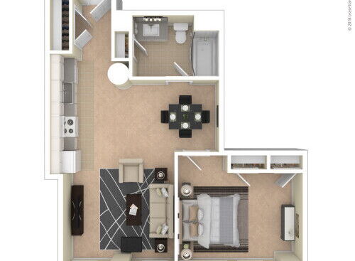 Landmark at Sibley Square - One Bedroom/One Bathroom - 1 bed - 1 bath - 630 sf