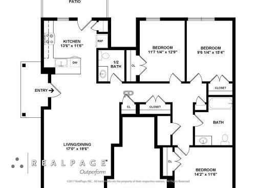 Brittin Village - 3BR - 3 bed - 1.5 bath - 1364 sf