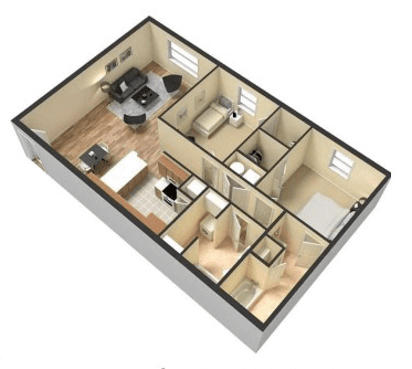 2 BR 2 BA 1050: Beds - 2: Baths - 2: SqFt Range - 1050 to