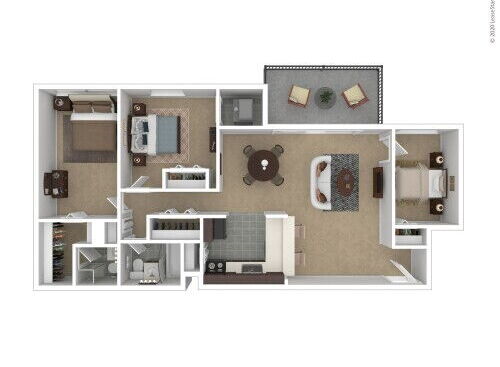 Verona at District Heights - Colosseum - 3 bed - 2 bath - 1033 sf
