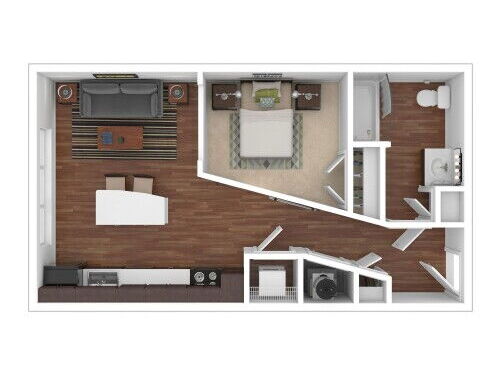 The Studio at Thinkeast - Studio - Studio bed - 1 bath - 583 sf