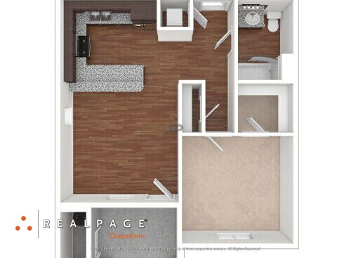 Hollister Village - Plan A5 - 1 bed - 1 bath - 670 sf