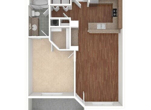 The Landing At Briarcliff Apartments - A2 - 1 bed - 1 bath - 782 sf