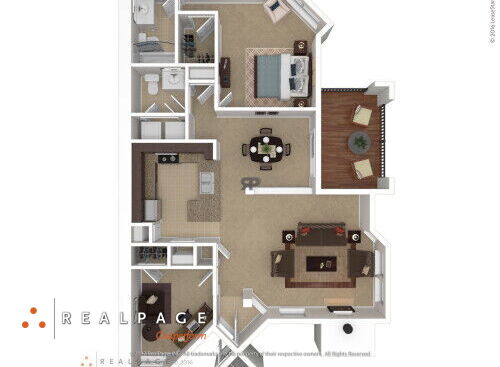 One Bedroom w/ Study : Beds - 1: Baths - 1.5: SqFt Range - 975 to 975